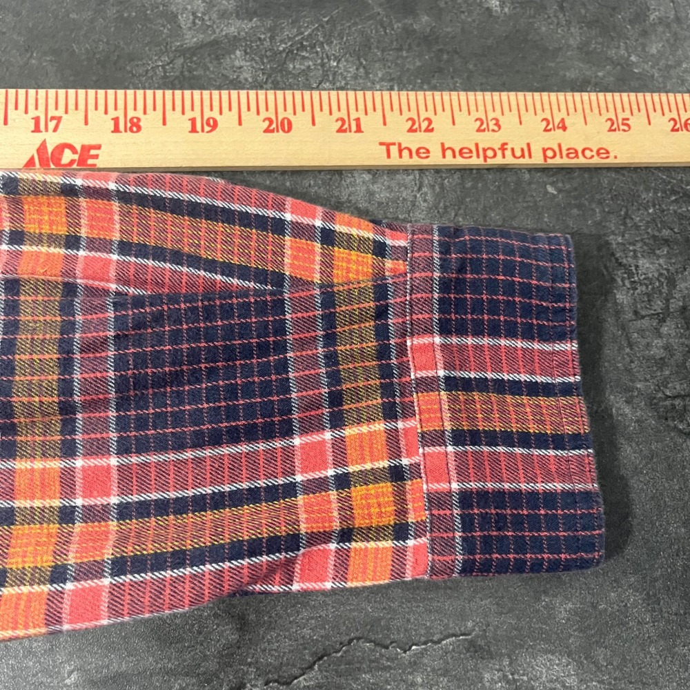 Madewell Classic Madras Plaid Button Down Shirt Medium Grunge 90's Skater - Picture 6 of 8